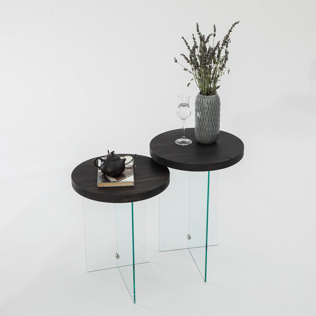 Măsuță de cafea Serenity 2, Diverse culori - Antracit - Transparent | SKU: 552NOS2404 | Măsuță de cafea Serenity 2, varianta Antracit - Transparent, produs pentru amenajarea locuinței, disponibil online în România la CasaMob