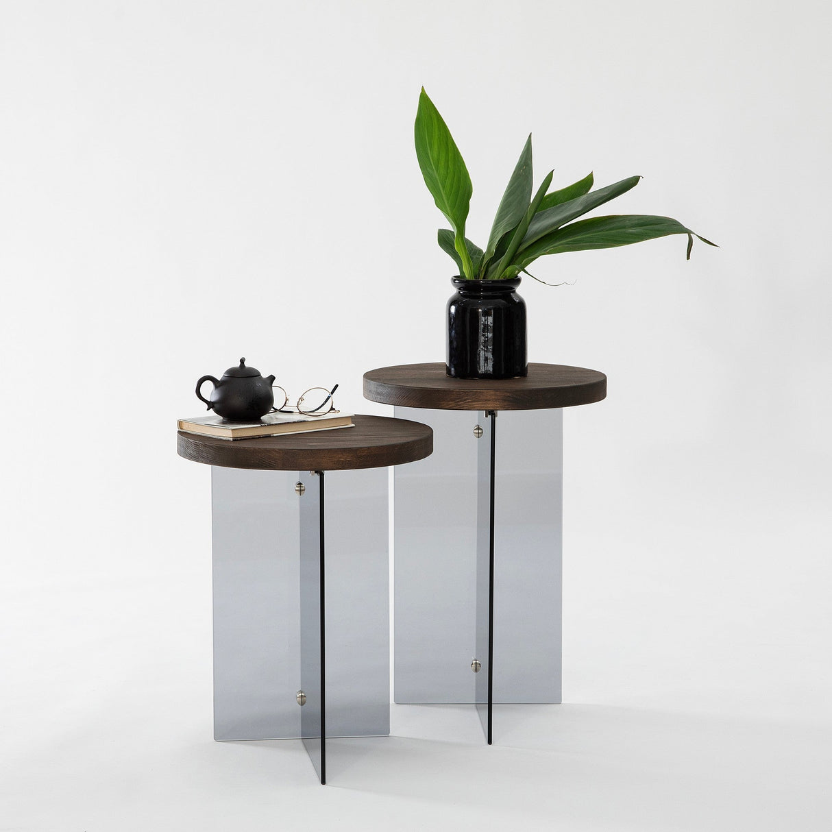 Măsuță de cafea Serenity 2, Diverse culori - Nuc - Gri închis | SKU: 552NOS2410 | Măsuță de cafea Serenity 2, varianta Nuc - Gri închis, produs pentru amenajarea locuinței, disponibil online în România la CasaMob