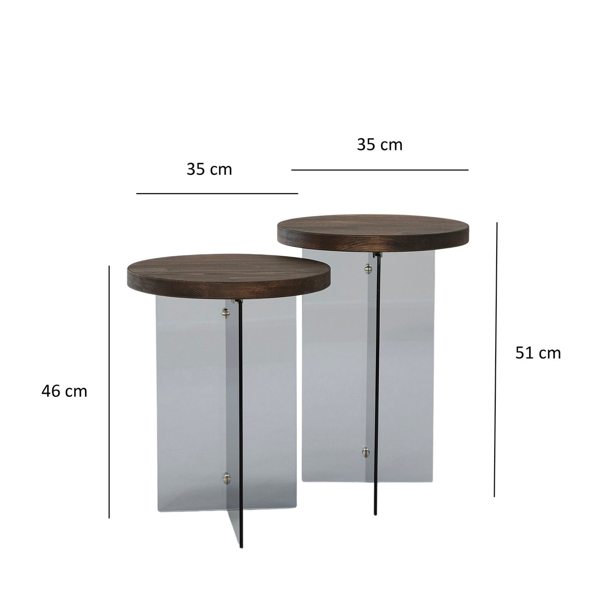 Măsuță de cafea Serenity 2, Diverse culori - Nuc - Gri închis | SKU: 552NOS2410 | Măsuță de cafea Serenity 2, varianta Nuc - Gri închis, produs pentru amenajarea locuinței, disponibil online în România la CasaMob
