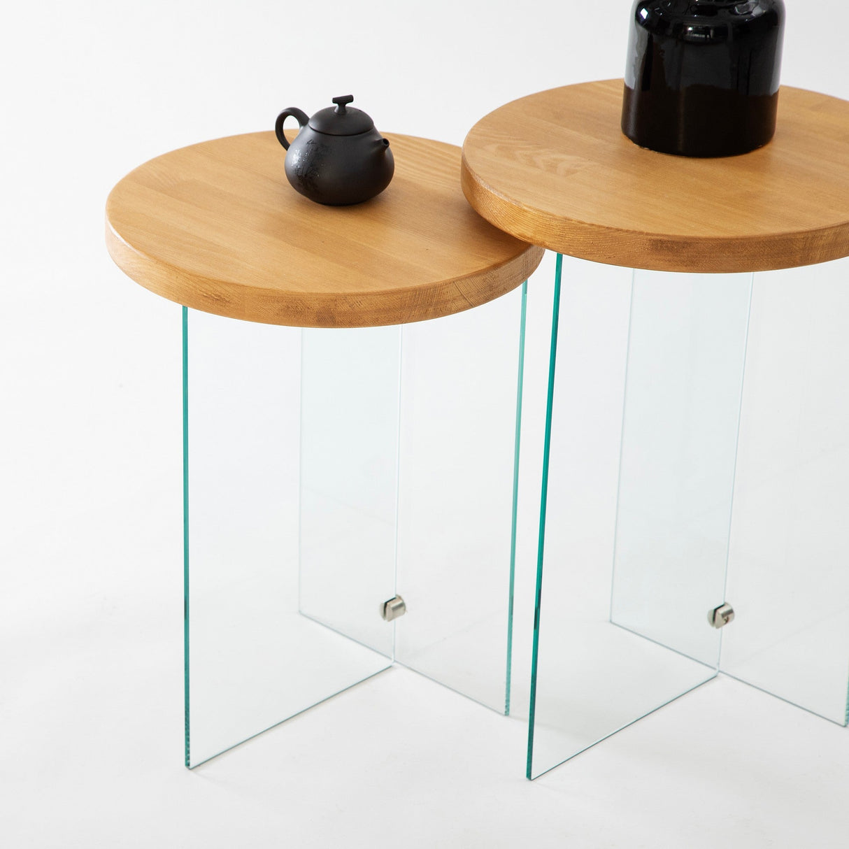 Măsuță de cafea Serenity 2, Diverse culori - Stejar - Transparent | SKU: 552NOS2412 | Măsuță de cafea Serenity 2, varianta Stejar - Transparent, produs pentru amenajarea locuinței, disponibil online în România la CasaMob