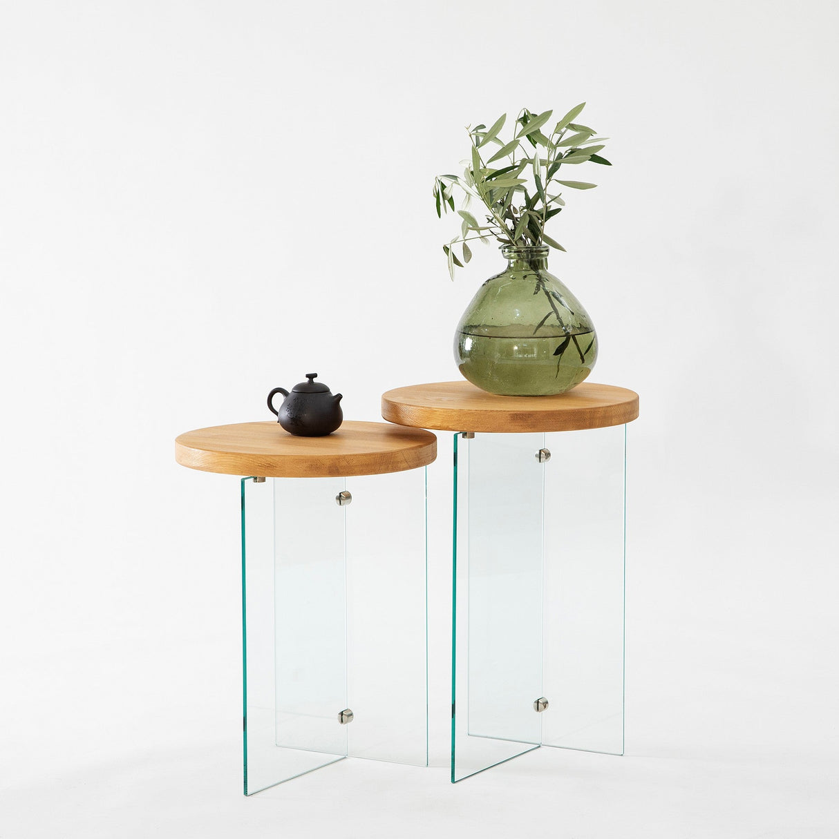 Măsuță de cafea Serenity 2, Diverse culori - Stejar - Transparent | SKU: 552NOS2412 | Măsuță de cafea Serenity 2, varianta Stejar - Transparent, produs pentru amenajarea locuinței, disponibil online în România la CasaMob