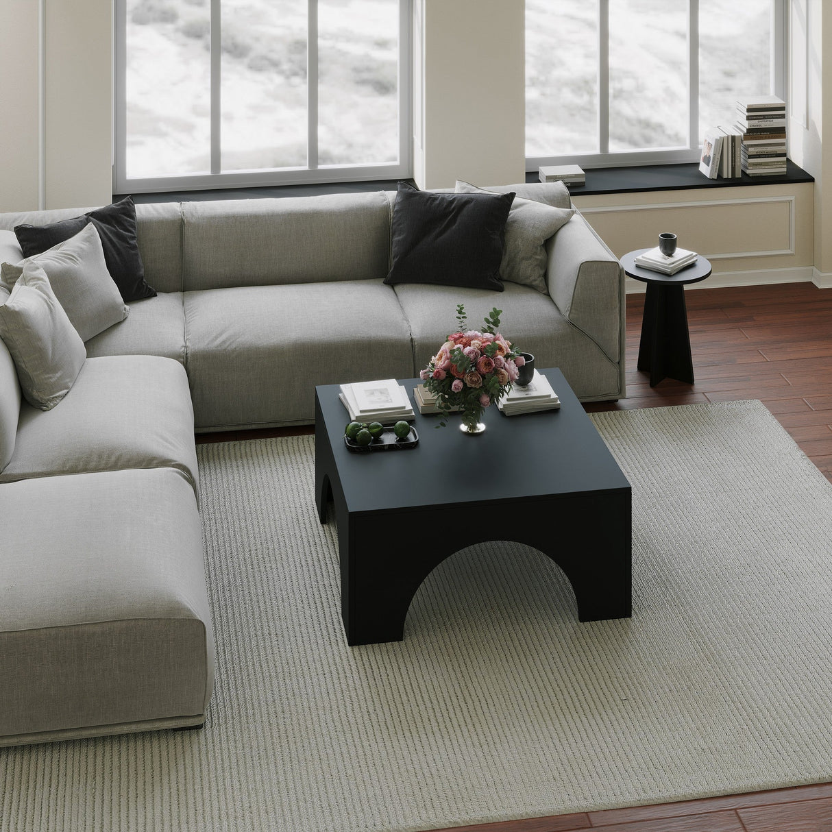 Mobilier Colosseum 80x80 - Negru, SKU 552NOS2413