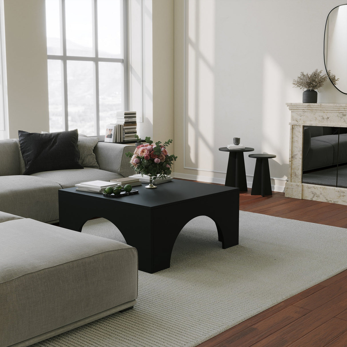 Mobilier Colosseum 80x80 - Negru, SKU 552NOS2413