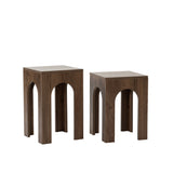 Măsuță de cafea Collesium Set, Nuc