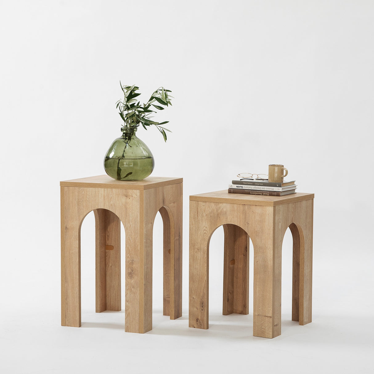 Măsuță de cafea Collesium Set - Sapphire Oak, Stejar