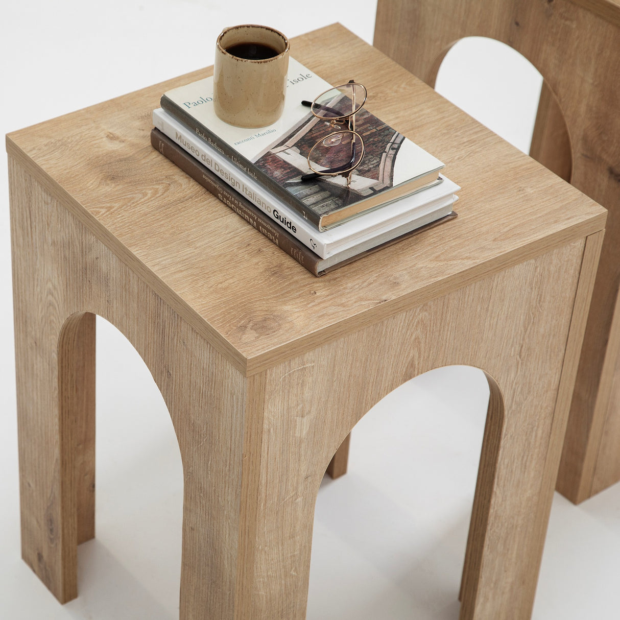 Măsuță de cafea Collesium Set - Sapphire Oak, Stejar