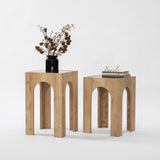 Măsuță de cafea Seine Set - Dark Grey, Sapphire Oak, Gri închis - Stejar