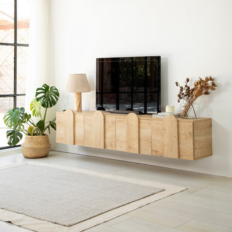 Comodă TV New Line -Sapphire Oak, Stejar, 180x35x35 cm