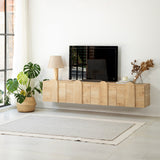 Comodă TV New Line -Sapphire Oak, Stejar, 180x35x35 cm