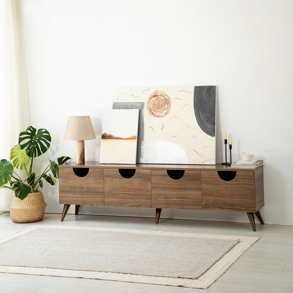 Mobilier Patru Anotimpuri 180x35 - Walnut, SKU 552NOS2433