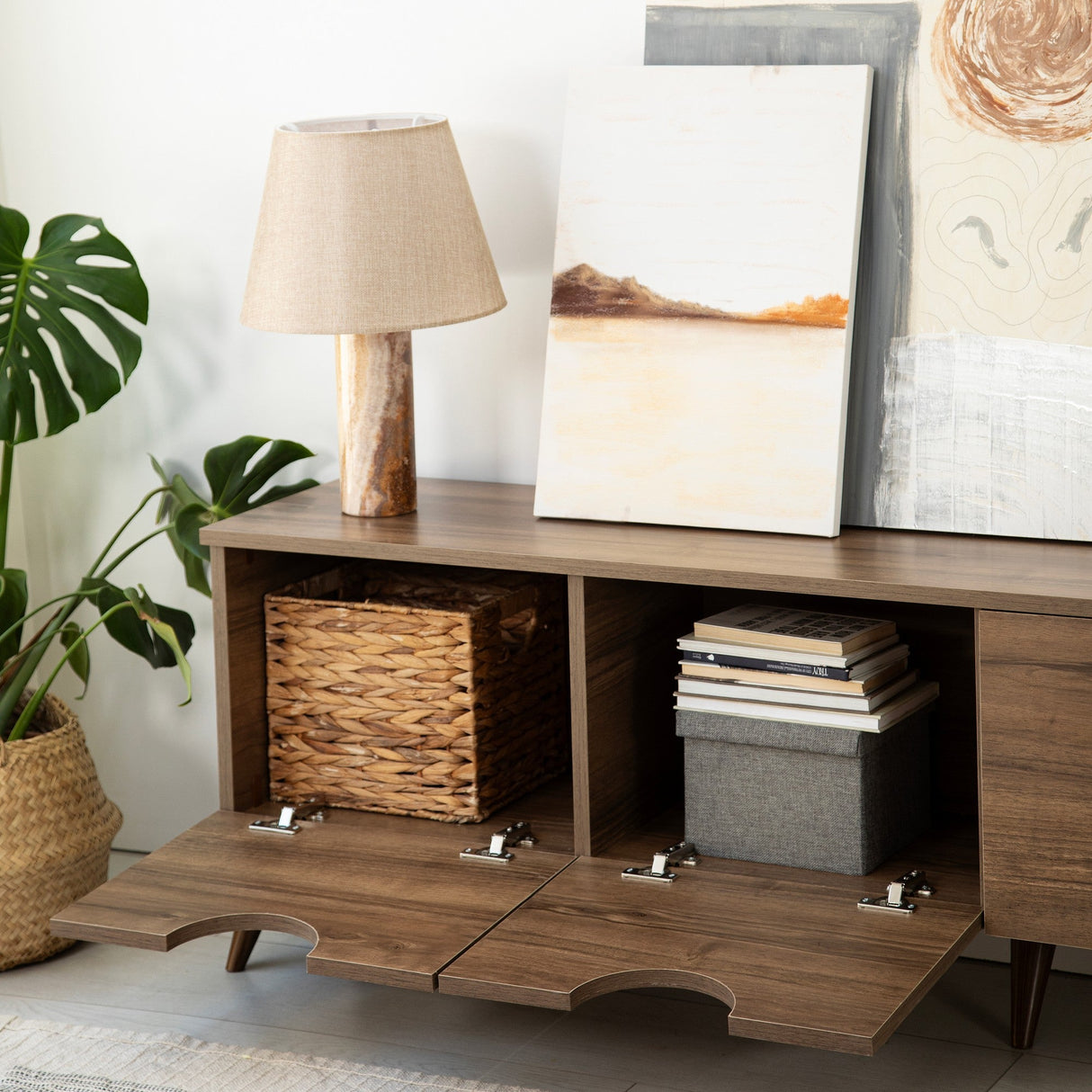 Mobilier Patru Anotimpuri 180x35 - Walnut, SKU 552NOS2433