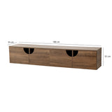 Mobilier Grotte 180x35 - Walnut, SKU 552NOS2437