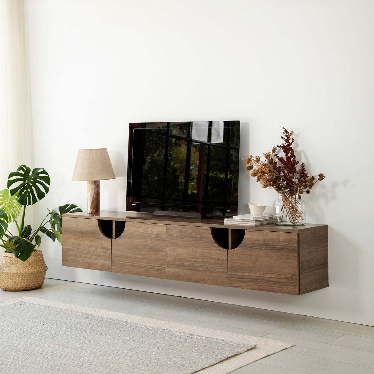 Mobilier Grotte 180x35 - Walnut, SKU 552NOS2437