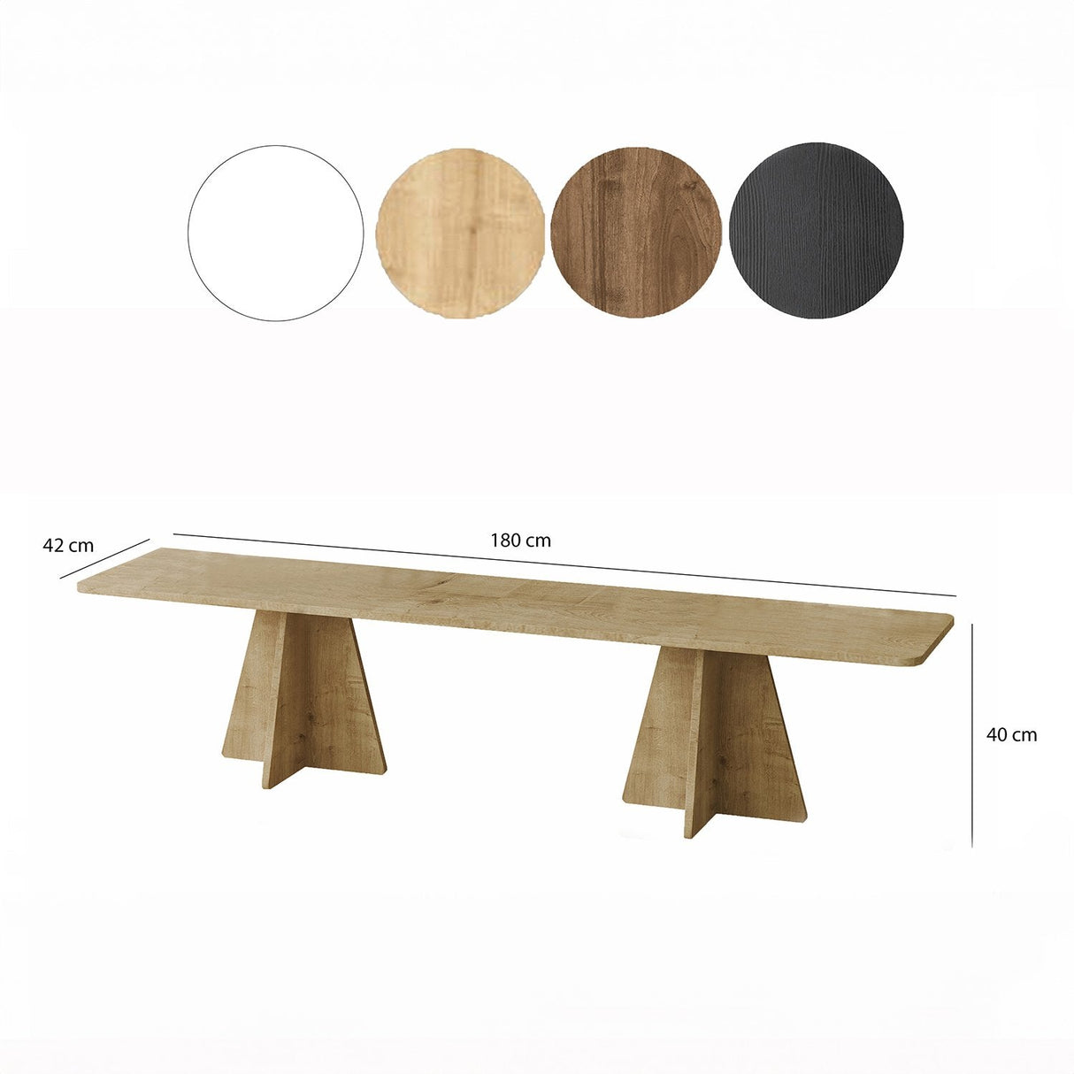 Comodă TV Mushroom, Diverse culori, 180x42x40 cm - Stejar safir | SKU: 552NOS2493 | Comodă TV Mushroom, 180x42x40 cm, varianta Stejar safir, produs pentru amenajarea locuinței, disponibil online în România la CasaMob