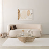 Măsuță de cafea Lily, Diverse culori, Diverse configurații, Diverse dimensiuni - Travertin - Ø90x30 cm - Standard | SKU: 552NOS2499 | Măsuță de cafea Lily, varianta Travertin - Ø90x30 cm - Standard, produs pentru amenajarea locuinței, disponibil online în România la CasaMob