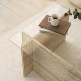 Măsuță de cafea New Escape, Diverse culori, 105x65x40 cm - Travertin | SKU: 552NOS2504 | Măsuță de cafea New Escape, 105x65x40 cm, varianta Travertin, produs pentru amenajarea locuinței, disponibil online în România la CasaMob