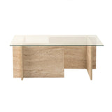 Măsuță de cafea New Escape, Diverse culori, 105x65x40 cm - Travertin | SKU: 552NOS2504 | Măsuță de cafea New Escape, 105x65x40 cm, varianta Travertin, produs pentru amenajarea locuinței, disponibil online în România la CasaMob