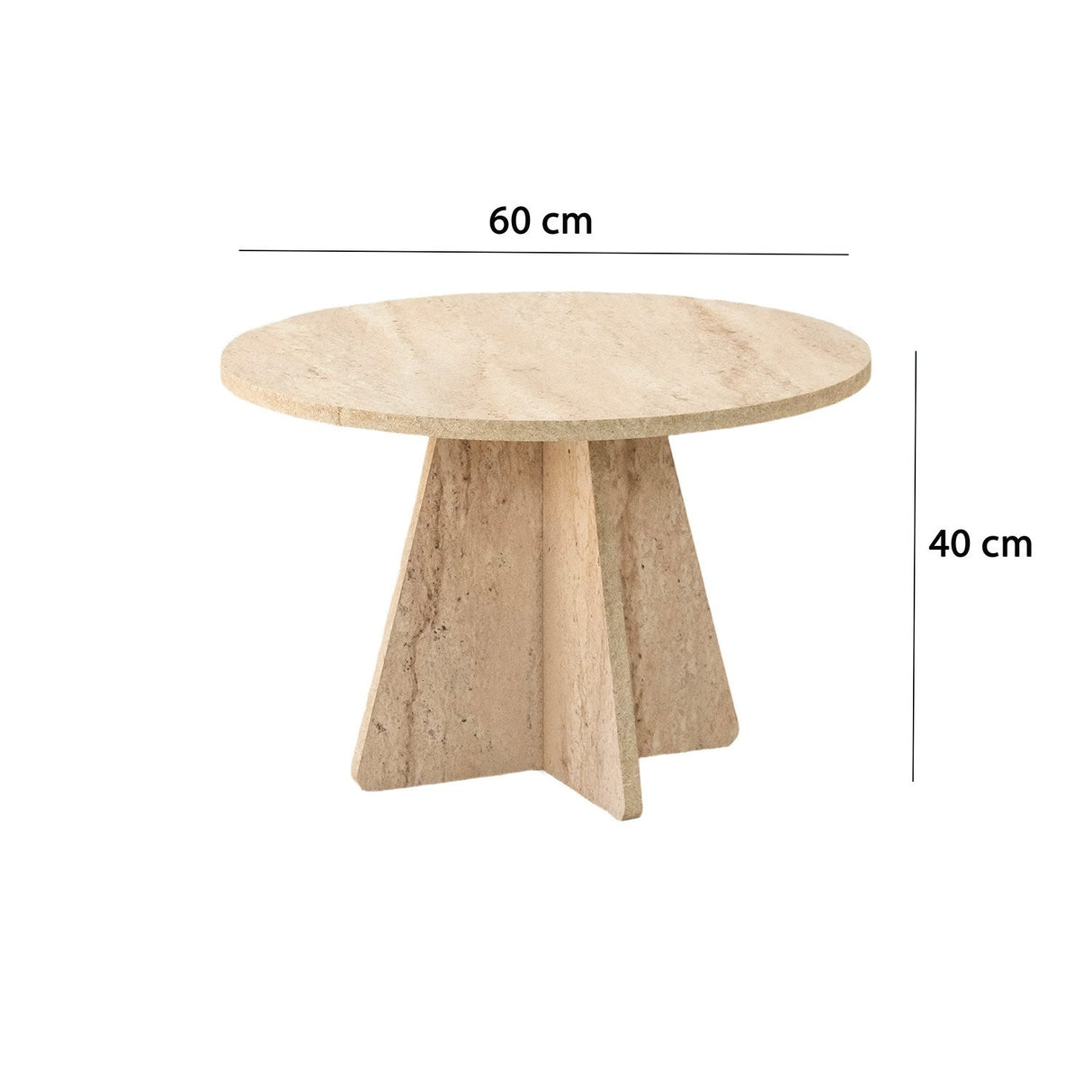 Set de măsuțe de cafea Mushroom, Diverse culori, Diverse configurații, Diverse dimensiuni - Travertin - Ø60x40 cm - Standard | SKU: 552NOS2506 | Set de măsuțe de cafea Mushroom, varianta Travertin - Ø60x40 cm - Standard, produs pentru amenajarea locuinței, disponibil online în România la CasaMob