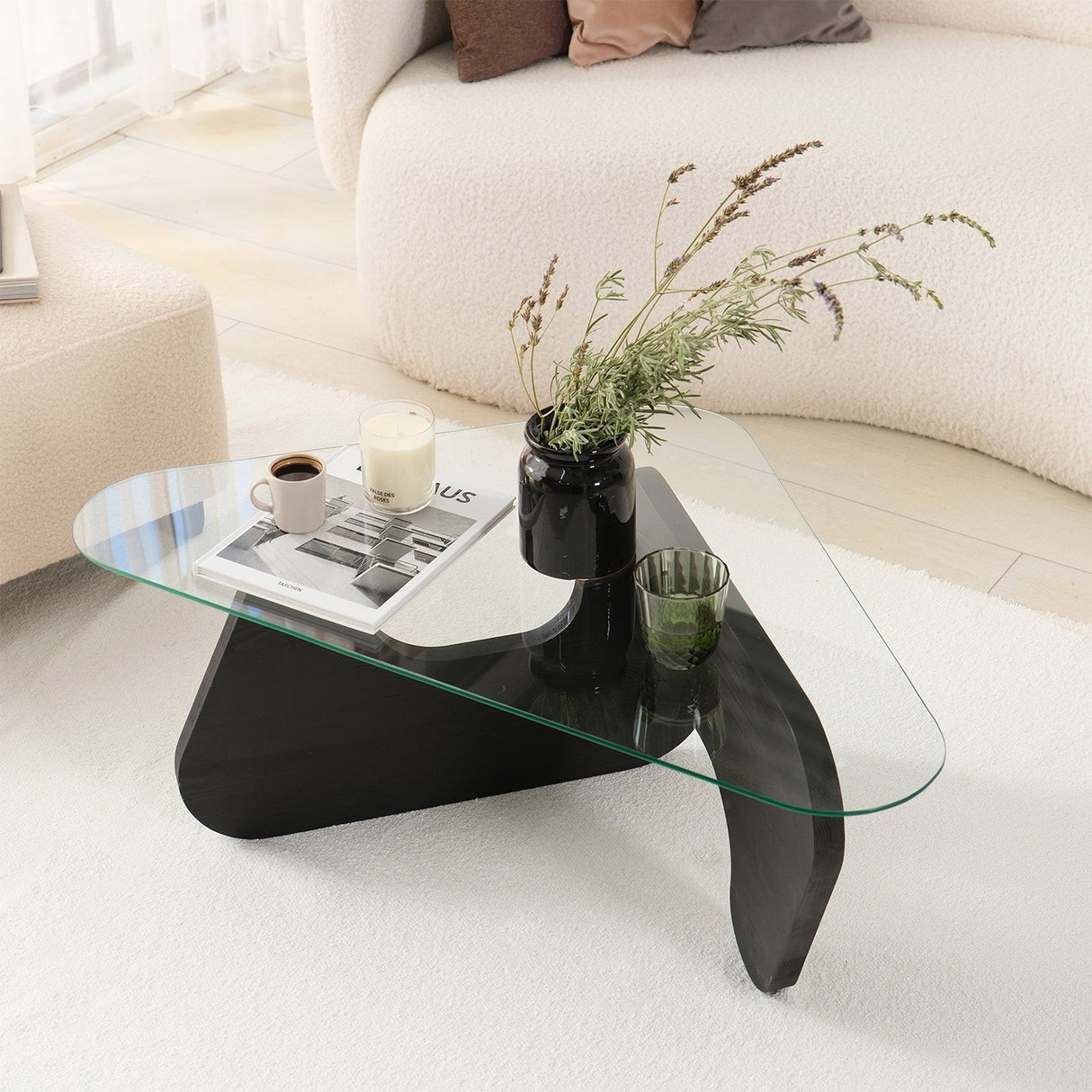 Măsuță de cafea Freya, Diverse culori, Diverse configurații, Diverse dimensiuni - Antracit - 94x72x38 cm - Standard | SKU: 552NOS2540 | Măsuță de cafea Freya, varianta Antracit - 94x72x38 cm - Standard, produs pentru amenajarea locuinței, disponibil online în România la CasaMob
