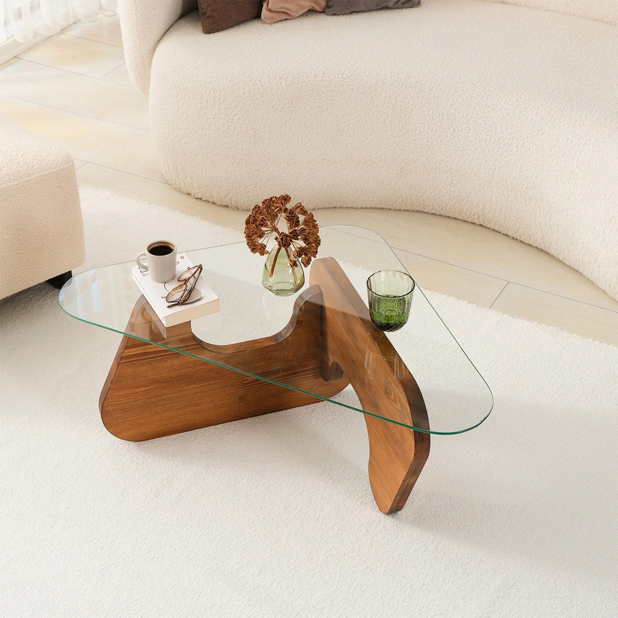 Măsuță de cafea Freya, Diverse culori, Diverse configurații, Diverse dimensiuni - Castaniu - 86x66x36 cm - Standard | SKU: 552NOS2541 | Măsuță de cafea Freya, varianta Castaniu - 86x66x36 cm - Standard, produs pentru amenajarea locuinței, disponibil online în România la CasaMob