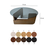 Măsuță de cafea Mia, Diverse culori, 75x75x35 cm - Nuc - Fumuriu | SKU: 552NOS2543 | Măsuță de cafea Mia, 75x75x35 cm, varianta Nuc - Fumuriu, produs pentru amenajarea locuinței, disponibil online în România la CasaMob