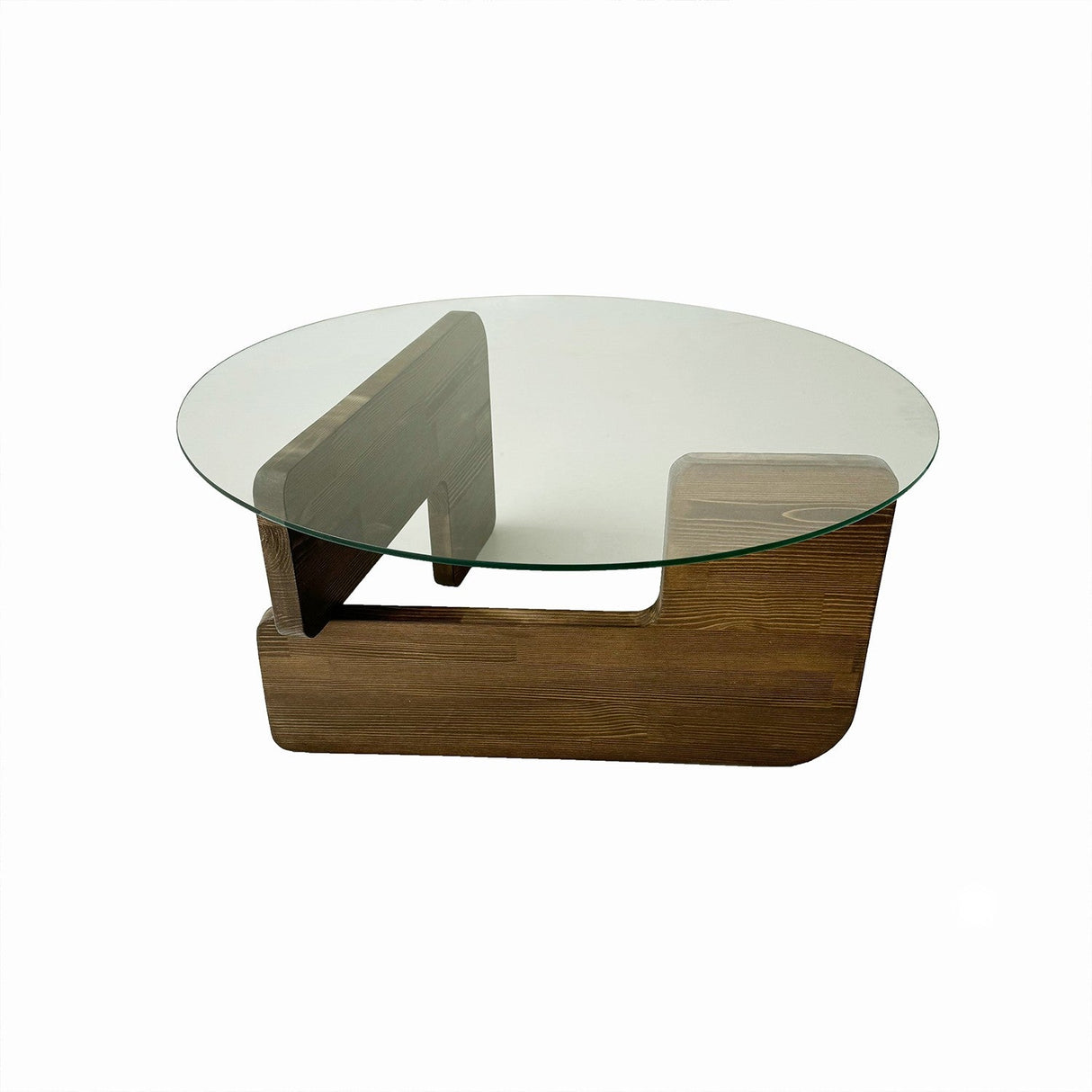 Măsuță de cafea Mia, Diverse culori, 75x75x35 cm - Nuc - Transparent | SKU: 552NOS2544 | Măsuță de cafea Mia, 75x75x35 cm, varianta Nuc - Transparent, produs pentru amenajarea locuinței, disponibil online în România la CasaMob
