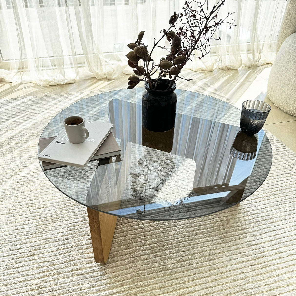 Măsuță de cafea Mia, Diverse culori, 75x75x35 cm - Stejar - Fumuriu | SKU: 552NOS2545 | Măsuță de cafea Mia, 75x75x35 cm, varianta Stejar - Fumuriu, produs pentru amenajarea locuinței, disponibil online în România la CasaMob