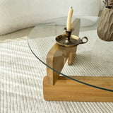 Măsuță de cafea Mia, Diverse culori, 75x75x35 cm - Stejar - Transparent | SKU: 552NOS2546 | Măsuță de cafea Mia, 75x75x35 cm, varianta Stejar - Transparent, produs pentru amenajarea locuinței, disponibil online în România la CasaMob