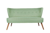 Canapea fixă 2 locuri Bienville, Diverse culori, 141x73x77 cm - Petrol green | SKU: 558ZEN1205 | Canapea fixă 2 locuri Bienville, 141x73x77 cm, varianta Petrol green, produs pentru amenajarea locuinței, disponibil online în România la CasaMob
