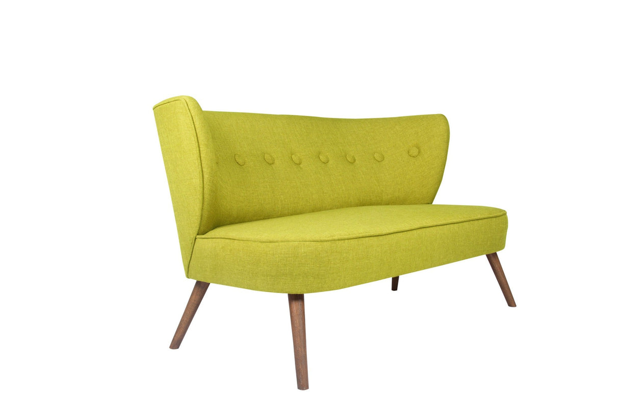 Canapea fixă 2 locuri Bienville, Diverse culori, 141x73x77 cm - Peanut green | SKU: 558ZEN1206 | Canapea fixă 2 locuri Bienville, 141x73x77 cm, varianta Peanut green, produs pentru amenajarea locuinței, disponibil online în România la CasaMob