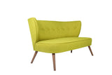 Canapea fixă 2 locuri Bienville, Diverse culori, 141x73x77 cm - Peanut green | SKU: 558ZEN1206 | Canapea fixă 2 locuri Bienville, 141x73x77 cm, varianta Peanut green, produs pentru amenajarea locuinței, disponibil online în România la CasaMob