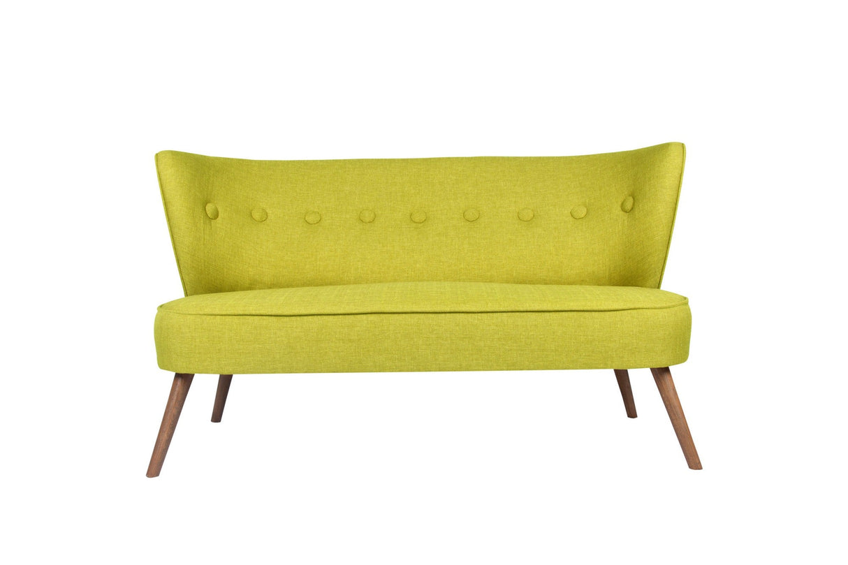 Canapea fixă 2 locuri Bienville, Diverse culori, 141x73x77 cm - Peanut green | SKU: 558ZEN1206 | Canapea fixă 2 locuri Bienville, 141x73x77 cm, varianta Peanut green, produs pentru amenajarea locuinței, disponibil online în România la CasaMob
