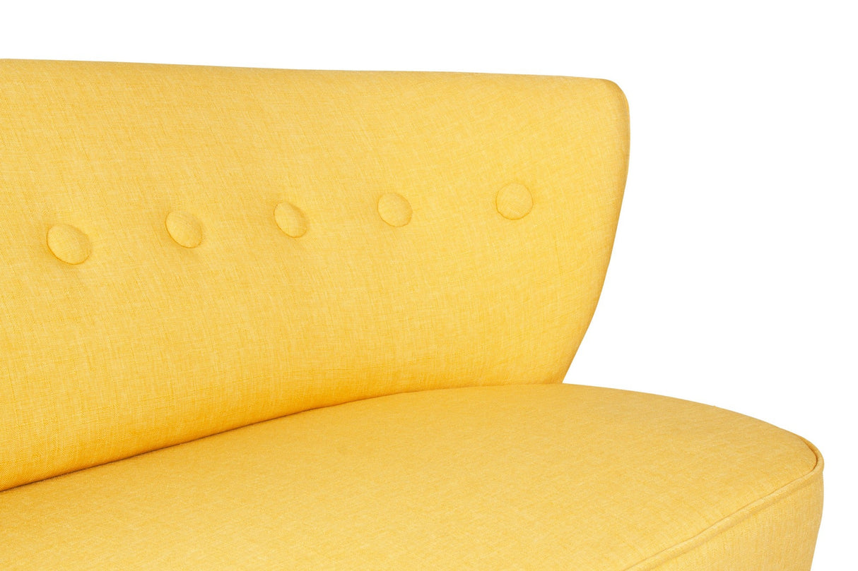 Canapea fixă 2 locuri Bienville, Diverse culori, 141x73x77 cm - Galben | SKU: 558ZEN1207 | Canapea fixă 2 locuri Bienville, 141x73x77 cm, varianta Galben, produs pentru amenajarea locuinței, disponibil online în România la CasaMob