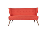 Canapea fixă 2 locuri Bienville, Diverse culori, 141x73x77 cm - Roșu cărămiziu | SKU: 558ZEN1209 | Canapea fixă 2 locuri Bienville, 141x73x77 cm, varianta Roșu cărămiziu, produs pentru amenajarea locuinței, disponibil online în România la CasaMob