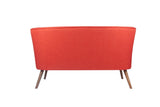 Canapea fixă 2 locuri Bienville, Diverse culori, 141x73x77 cm - Roșu cărămiziu | SKU: 558ZEN1209 | Canapea fixă 2 locuri Bienville, 141x73x77 cm, varianta Roșu cărămiziu, produs pentru amenajarea locuinței, disponibil online în România la CasaMob