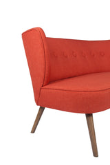 Canapea fixă 2 locuri Bienville, Diverse culori, 141x73x77 cm - Roșu cărămiziu | SKU: 558ZEN1209 | Canapea fixă 2 locuri Bienville, 141x73x77 cm, varianta Roșu cărămiziu, produs pentru amenajarea locuinței, disponibil online în România la CasaMob
