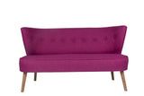 Canapea fixă 2 locuri Bienville, Diverse culori, 141x73x77 cm - Mov | SKU: 558ZEN1210 | Canapea fixă 2 locuri Bienville, 141x73x77 cm, varianta Mov, produs pentru amenajarea locuinței, disponibil online în România la CasaMob