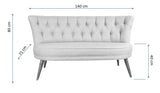 Canapea fixă 2 locuri Richland Loveseat, Diverse culori, 140x71x80 cm - Indigo blue | SKU: 558ZEN1214 | Canapea fixă 2 locuri Richland Loveseat, 140x71x80 cm, varianta Indigo blue, produs pentru amenajarea locuinței, disponibil online în România la CasaMob