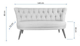 Canapea fixă 2 locuri Richland Loveseat, Diverse culori, 140x71x80 cm - Peanut green | SKU: 558ZEN1216 | Canapea fixă 2 locuri Richland Loveseat, 140x71x80 cm, varianta Peanut green, produs pentru amenajarea locuinței, disponibil online în România la CasaMob