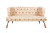 Crem | SKU: 558ZEN1221 | Canapea fixă 2 locuri West Monroe, 140x75x76 cm, varianta Crem, produs pentru amenajarea locuinței, disponibil online în România la CasaMob