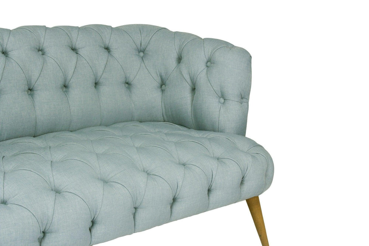 Canapea fixă 2 locuri West Monroe, Diverse culori, 140x75x76 cm - Indigo blue | SKU: 558ZEN1224 | Canapea fixă 2 locuri West Monroe, 140x75x76 cm, varianta Indigo blue, produs pentru amenajarea locuinței, disponibil online în România la CasaMob