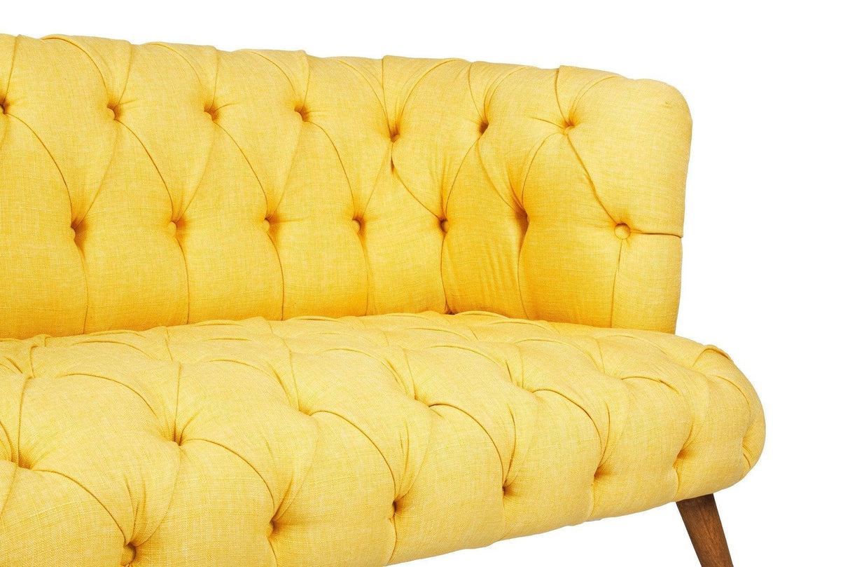 Canapea fixă 2 locuri West Monroe, Diverse culori, 140x75x76 cm - Galben | SKU: 558ZEN1227 | Canapea fixă 2 locuri West Monroe, 140x75x76 cm, varianta Galben, produs pentru amenajarea locuinței, disponibil online în România la CasaMob