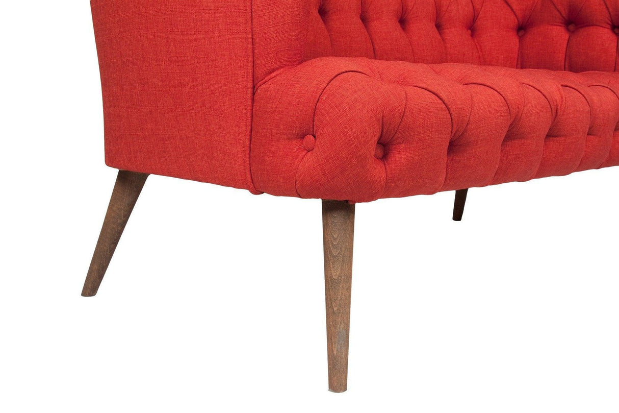 Canapea fixă 2 locuri West Monroe, Diverse culori, 140x75x76 cm - Roșu cărămiziu | SKU: 558ZEN1229 | Canapea fixă 2 locuri West Monroe, 140x75x76 cm, varianta Roșu cărămiziu, produs pentru amenajarea locuinței, disponibil online în România la CasaMob