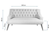 Canapea fixă 2 locuri Lamont, Diverse culori, 140x74x80 cm - Roșu cărămiziu | SKU: 558ZEN1239 | Canapea fixă 2 locuri Lamont, 140x74x80 cm, varianta Roșu cărămiziu, produs pentru amenajarea locuinței, disponibil online în România la CasaMob