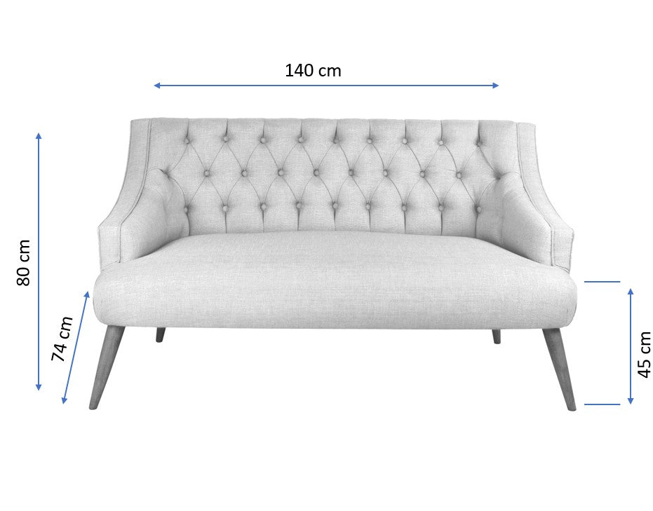 Canapea fixă 2 locuri Lamont, Diverse culori, 140x74x80 cm - Petrol green | SKU: 558ZEN1235 | Canapea fixă 2 locuri Lamont, 140x74x80 cm, varianta Petrol green, produs pentru amenajarea locuinței, disponibil online în România la CasaMob