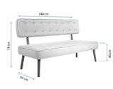 Canapea fixă 2 locuri Westwood Loveseat, Diverse culori, 140x64x78 cm - Night blue | SKU: 558ZEN1245 | Canapea fixă 2 locuri Westwood Loveseat, 140x64x78 cm, varianta Night blue, produs pentru amenajarea locuinței, disponibil online în România la CasaMob