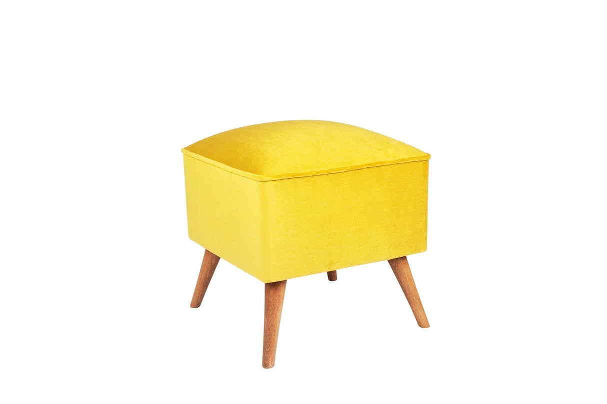 Taburet New Bern, Diverse culori, 41x41x44 cm - Muștar | SKU: 558ZEN1304 | Taburet New Bern, 41x41x44 cm, varianta Muștar, produs pentru amenajarea locuinței, disponibil online în România la CasaMob