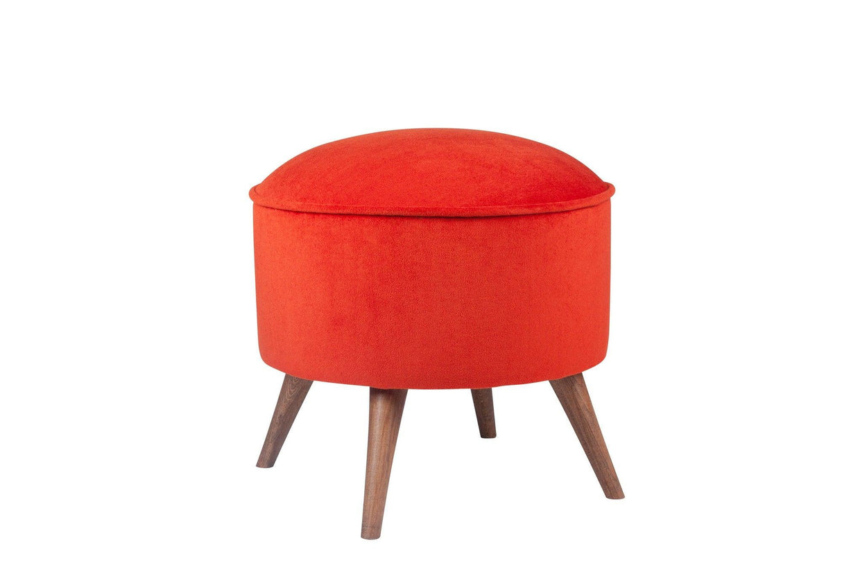 Taburet Buena Park, Diverse culori, Diverse dimensiuni - Roșu cărămiziu - 45x45x43 cm | SKU: 558ZEN1333 | Taburet Buena Park, varianta Roșu cărămiziu - 45x45x43 cm, produs pentru amenajarea locuinței, disponibil online în România la CasaMob