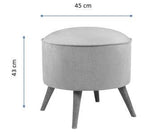 Taburet Buena Park, Diverse culori, Diverse dimensiuni - Portocaliu - 45x45x43 cm | SKU: 558ZEN1334 | Taburet Buena Park, varianta Portocaliu - 45x45x43 cm, produs pentru amenajarea locuinței, disponibil online în România la CasaMob