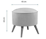 Taburet Buena Park, Diverse culori, Diverse dimensiuni - Mov - 45x45x43 cm | SKU: 558ZEN1330 | Taburet Buena Park, varianta Mov - 45x45x43 cm, produs pentru amenajarea locuinței, disponibil online în România la CasaMob